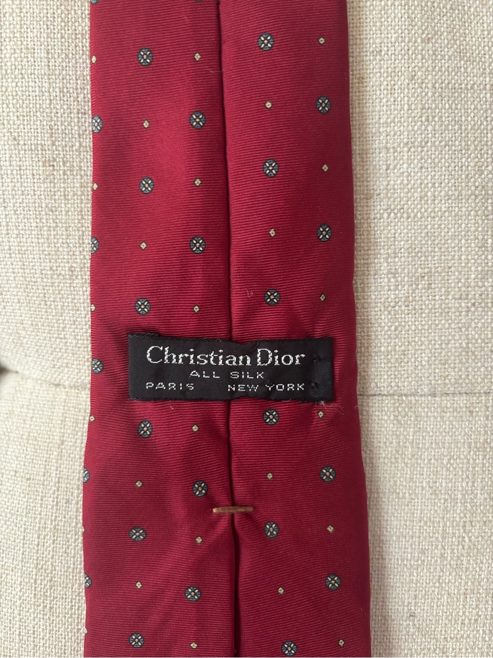 Vintage Christian Dior Silk Tie - Picture 6 of 6